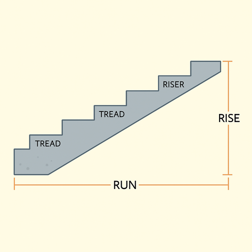 Stair design diagram
